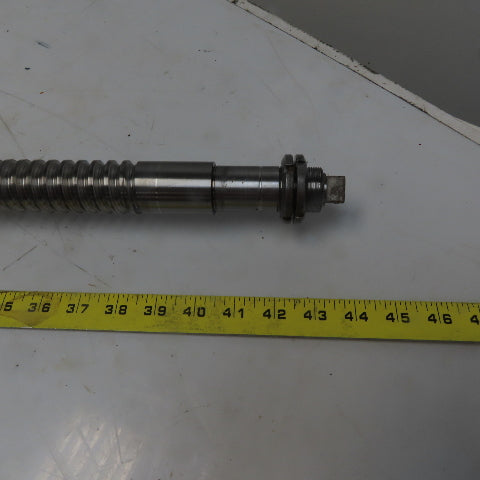 Yamazaki Mazak CNC 35mm Ball Screw Assembly 1110mm OAL 10mm Pitch 520mm Travel