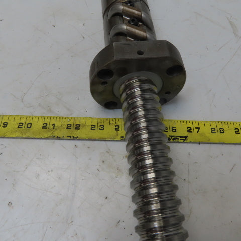 Yamazaki Mazak CNC 35mm Ball Screw Assembly 1110mm OAL 10mm Pitch 520mm Travel