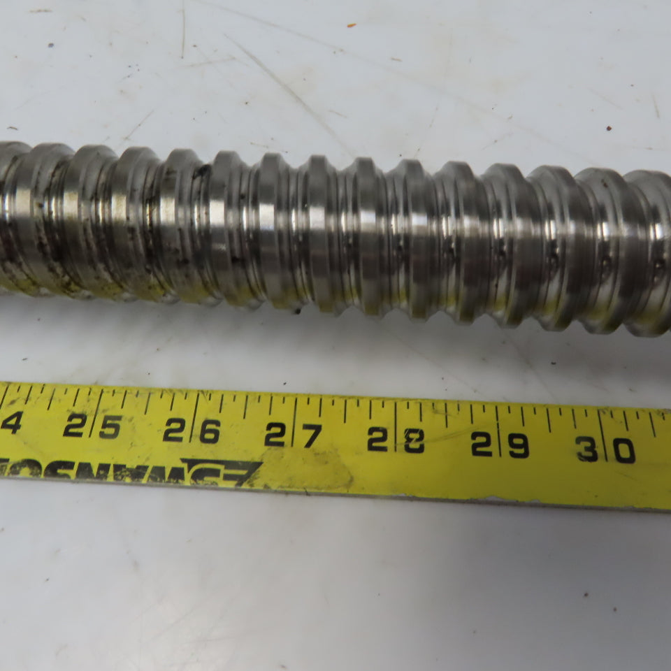 Yamazaki Mazak CNC 35mm Ball Screw Assembly 1110mm OAL 10mm Pitch 520mm Travel