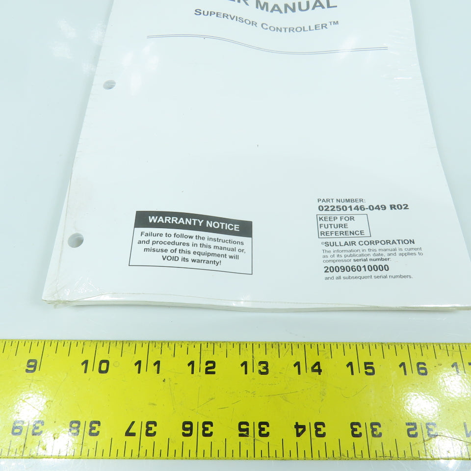 Sullair 02250146-049 R02 Supervisor Controller User Manual "Sealed"