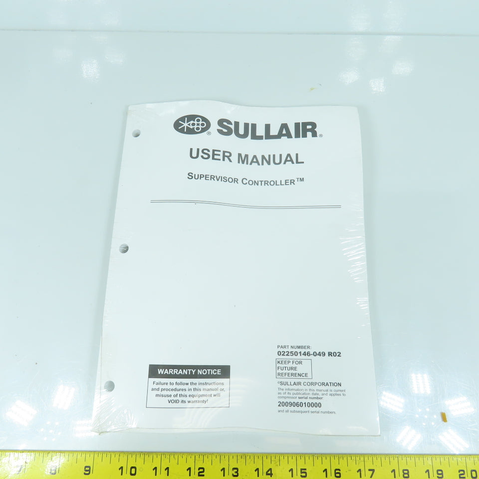 Sullair 02250146-049 R02 Supervisor Controller User Manual "Sealed"