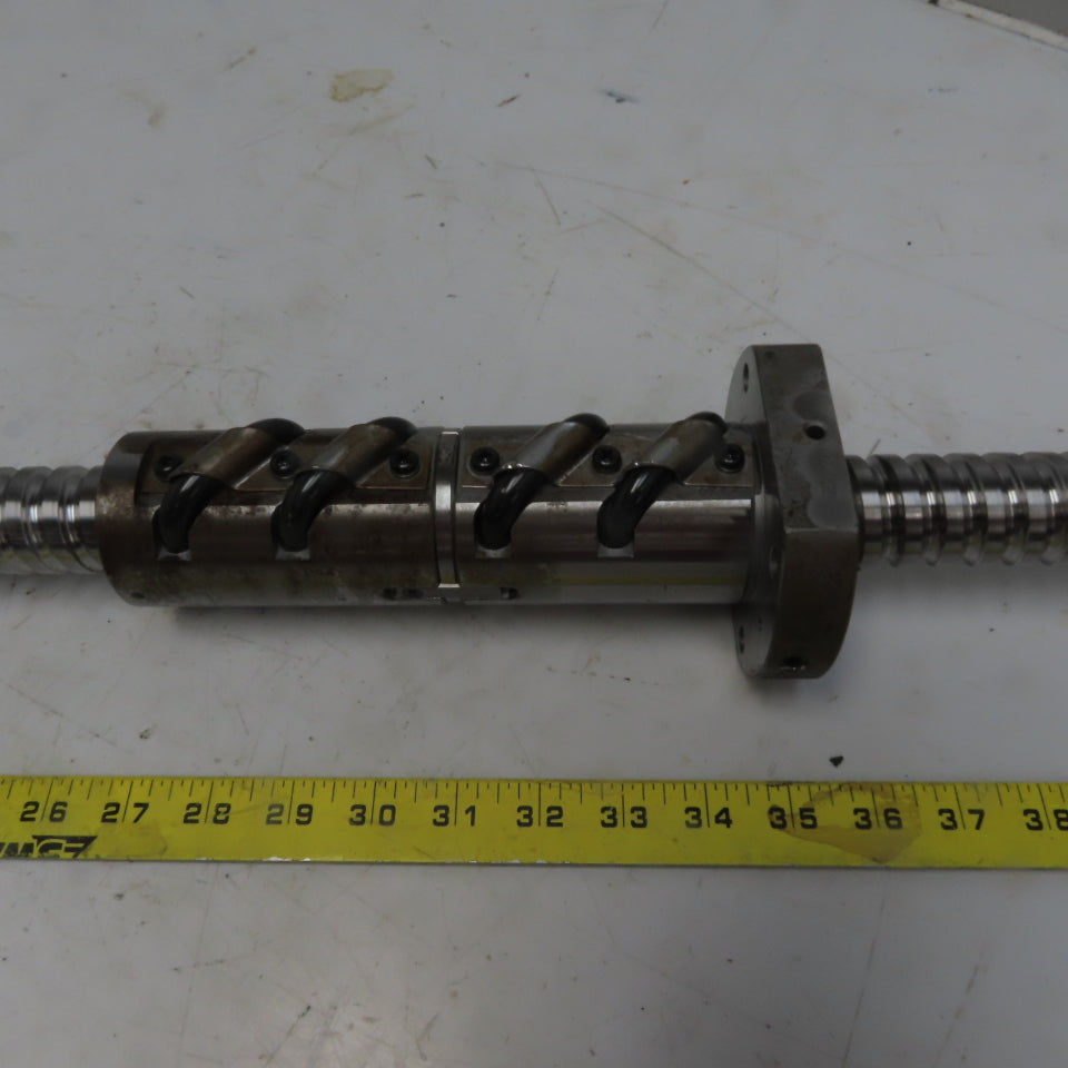 Yamazaki Mazak CNC 36mm Ball Screw Assembly mm 1346OAL 11mm Pitch 622mm Travel