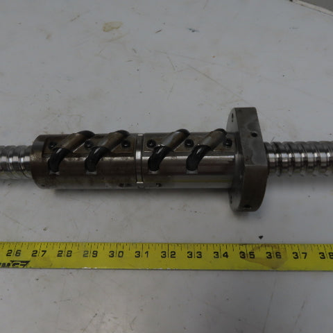 Yamazaki Mazak CNC 36mm Ball Screw Assembly mm 1346OAL 11mm Pitch 622mm Travel