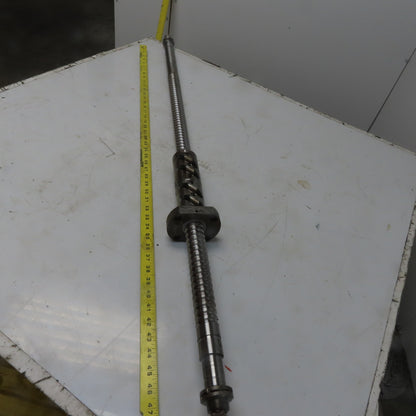 Yamazaki Mazak CNC 36mm Ball Screw Assembly mm 1346OAL 11mm Pitch 622mm Travel