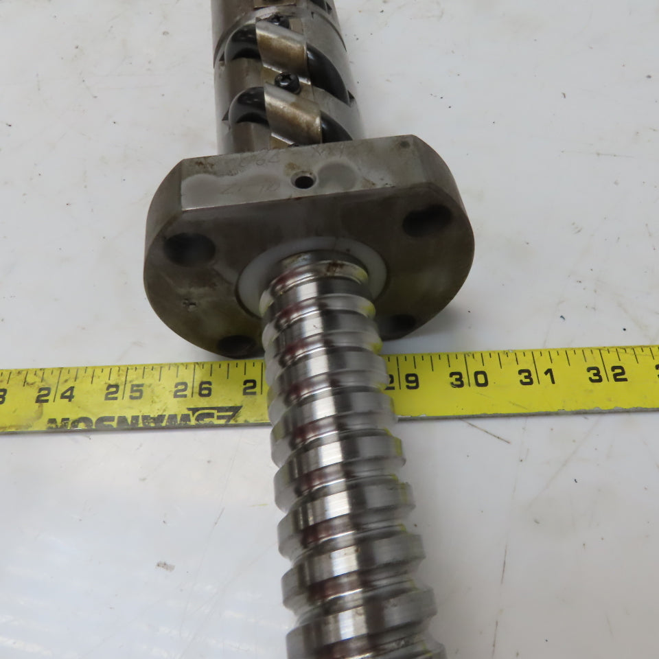 Yamazaki Mazak CNC 36mm Ball Screw Assembly mm 1346OAL 11mm Pitch 622mm Travel