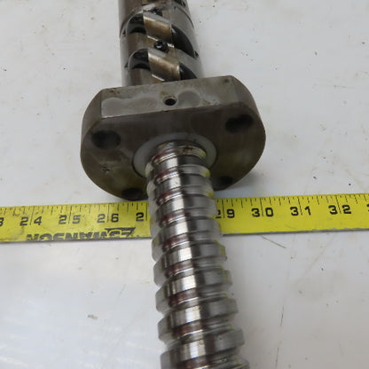 Yamazaki Mazak CNC 36mm Ball Screw Assembly mm 1346OAL 11mm Pitch 622mm Travel