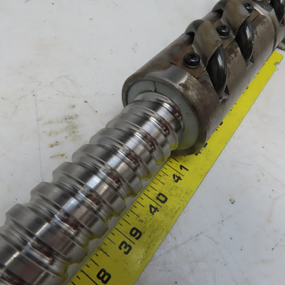 Yamazaki Mazak CNC 36mm Ball Screw Assembly mm 1346OAL 11mm Pitch 622mm Travel