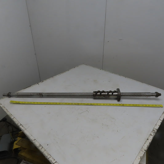 Yamazaki Mazak CNC 36mm Ball Screw Assembly mm 1346OAL 11mm Pitch 622mm Travel