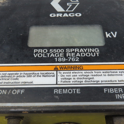 Graco 189-762 Pro 5500 Spraying Voltage Read Out