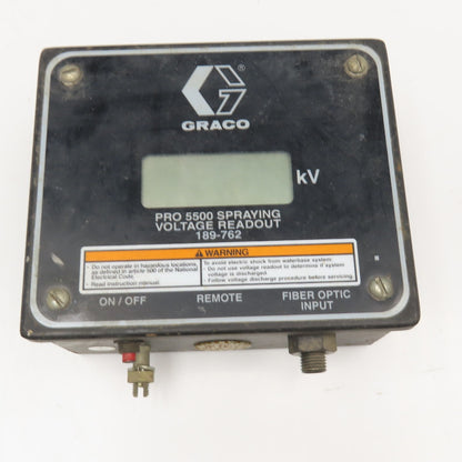 Graco 189-762 Pro 5500 Spraying Voltage Read Out