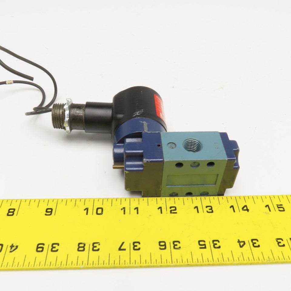 Schrader Bellows 52401-1115 3 Port 2 Position Pneumatic Cyclone Valve 120V 1/4"