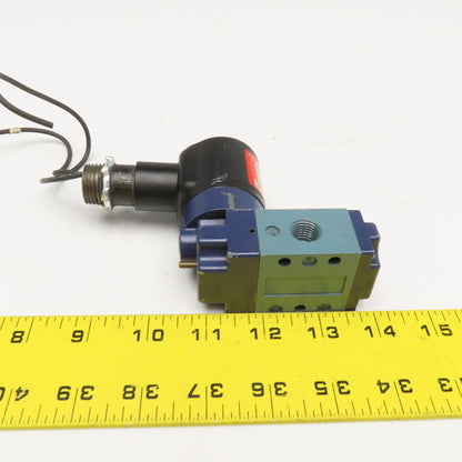 Schrader Bellows 52401-1115 3 Port 2 Position Pneumatic Cyclone Valve 120V 1/4"