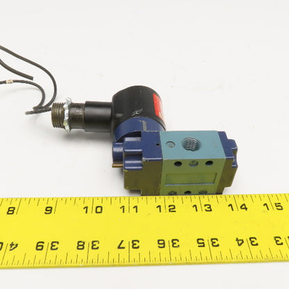 Schrader Bellows 52401-1115 3 Port 2 Position Pneumatic Cyclone Valve 120V 1/4"