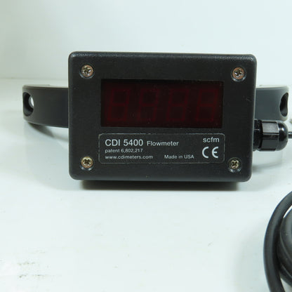 CDI 5400-50S 5" Steel Pipe Flow Meter 20mA= 2400 SCFM Rev 1.0