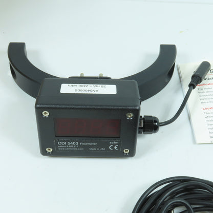 CDI 5400-50S 5" Steel Pipe Flow Meter 20mA= 2400 SCFM Rev 1.0