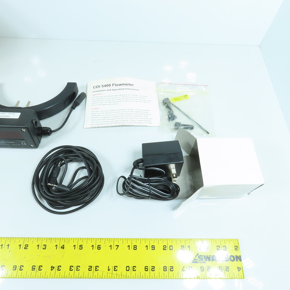 CDI 5400-50S 5" Steel Pipe Flow Meter 20mA= 2400 SCFM Rev 1.0