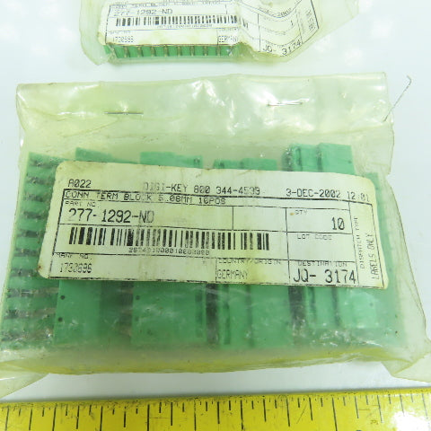 Phoenix Contact 277-1292-ND Connector Terminal Blocks 5.08mm Lot Of 11