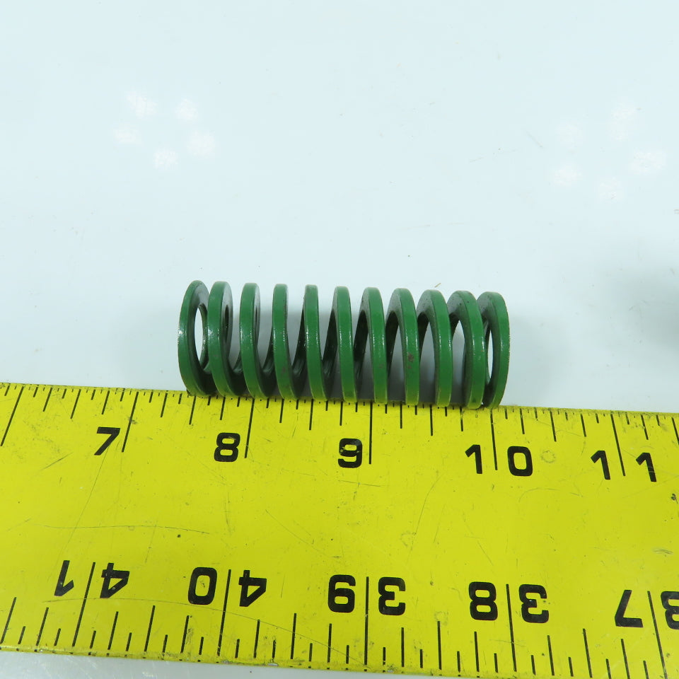 2.5" OAL Flat Wire Green Compression Spring 0.535" ID x 0.960" OD Lot Of 3