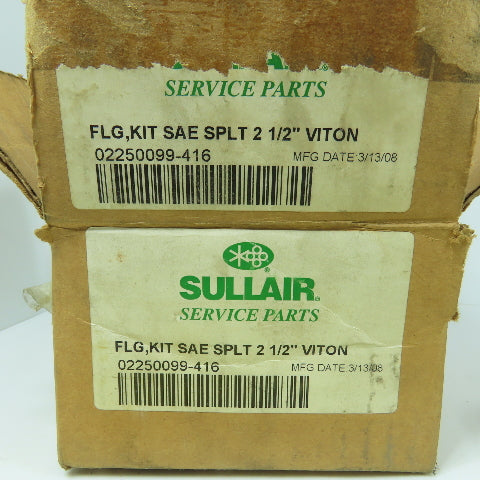 Sullair 02250099-416 Genuine OEM SAE Split 2-1/2" Flange Kit (No O-Ring)