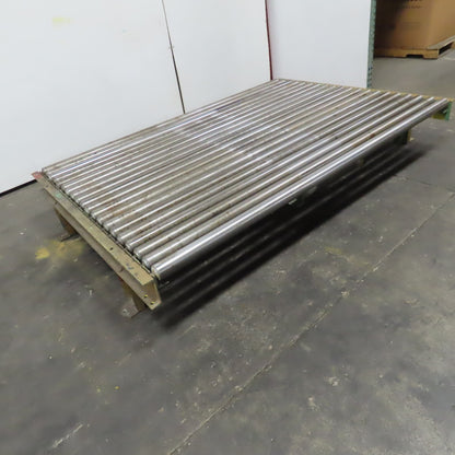 83" BF x 60" OAL Gravity Roller Conveyor Section 14" Tall