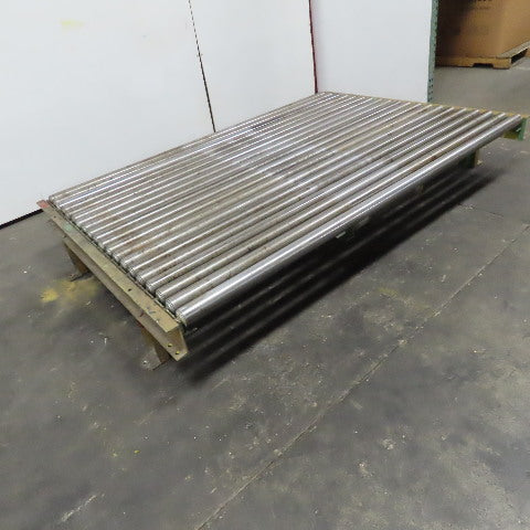 83" BF x 60" OAL Gravity Roller Conveyor Section 14" Tall