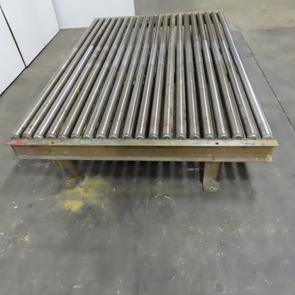 83" BF x 60" OAL Gravity Roller Conveyor Section 14" Tall