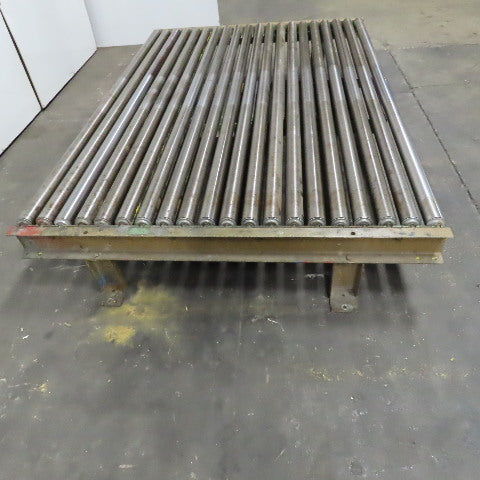83" BF x 60" OAL Gravity Roller Conveyor Section 14" Tall