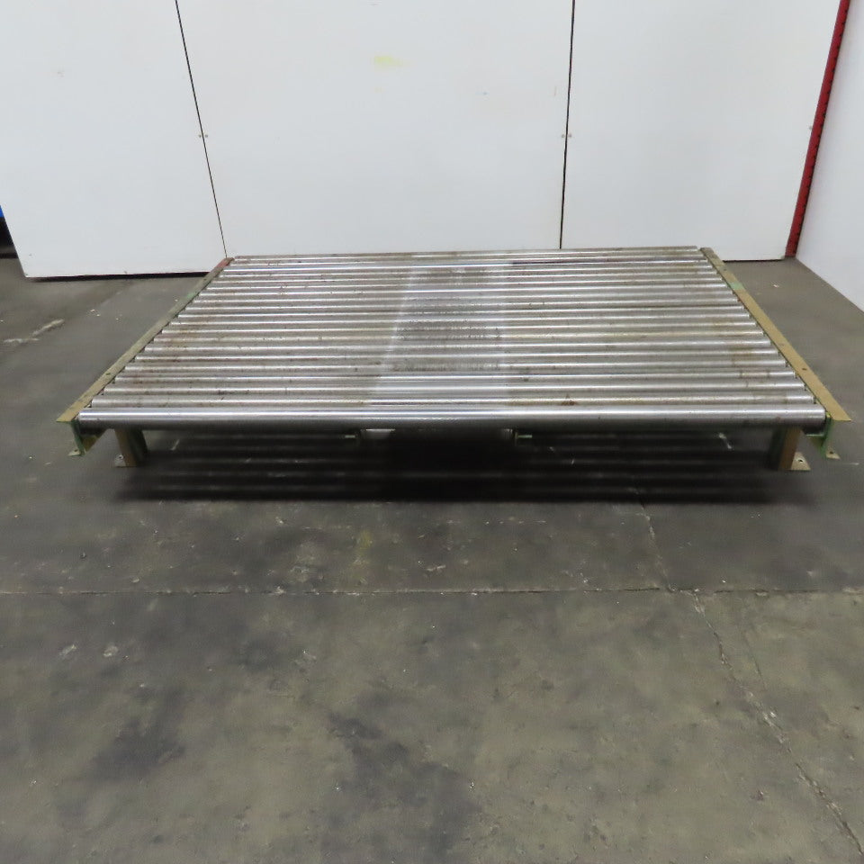 83" BF x 60" OAL Gravity Roller Conveyor Section 14" Tall