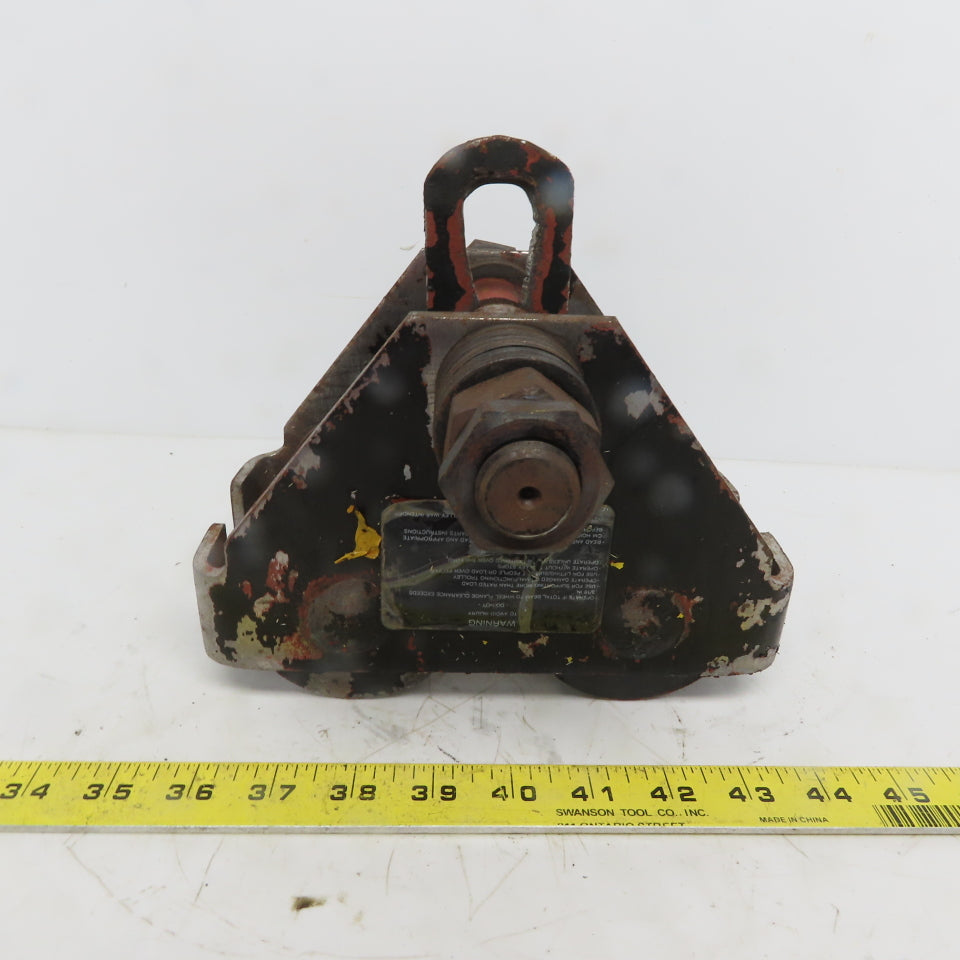 CM 663 1/2 Ton (1000lb) Manual Push-Pull Hoist Trolley 3 to 7" Beam
