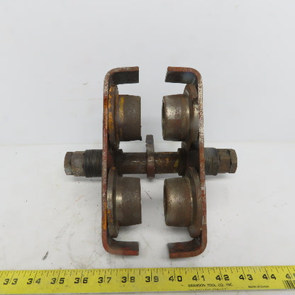 CM 663 1/2 Ton (1000lb) Manual Push-Pull Hoist Trolley 2-1/2 to 5" Beam
