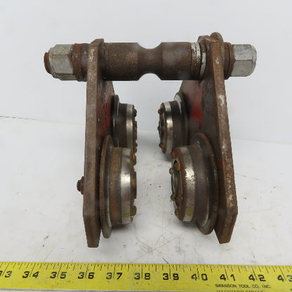 CM 1 Ton (2000lb) Manual Push-Pull Hoist Trolley 2 to 3" Beam