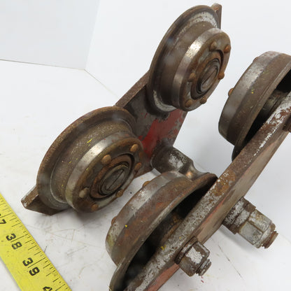 CM 1 Ton (2000lb) Manual Push-Pull Hoist Trolley 2 to 3" Beam