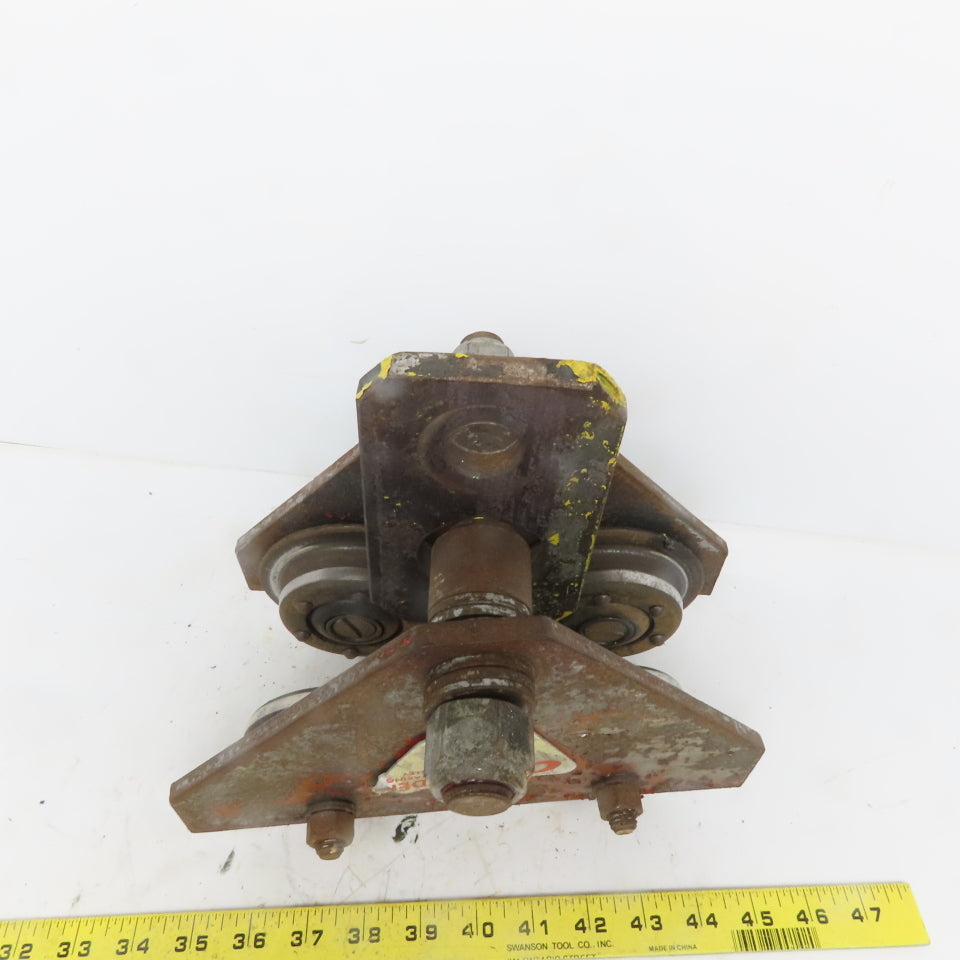 CM 1 Ton (2000lb) Manual Push-Pull Hoist Trolley 2 to 3" Beam