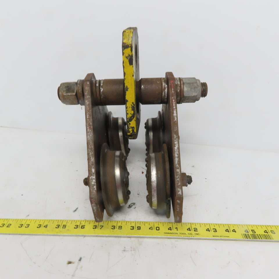 CM 1 Ton (2000lb) Manual Push-Pull Hoist Trolley 2 to 3" Beam