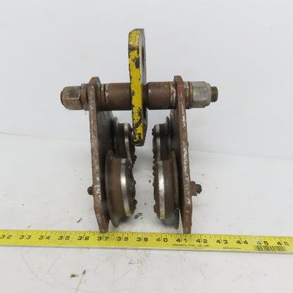CM 1 Ton (2000lb) Manual Push-Pull Hoist Trolley 2 to 3" Beam