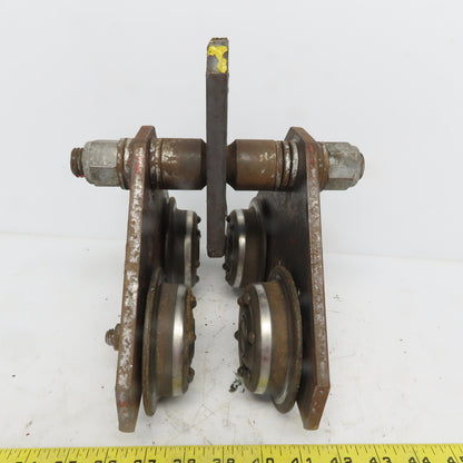 CM 1 Ton (2000lb) Manual Push-Pull Hoist Trolley 2 to 3" Beam