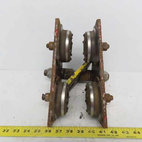 CM 1 Ton (2000lb) Manual Push-Pull Hoist Trolley 2 to 3" Beam