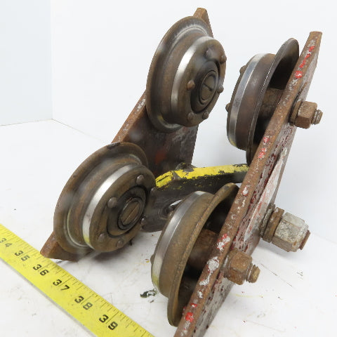 CM 1 Ton (2000lb) Manual Push-Pull Hoist Trolley 2 to 3" Beam