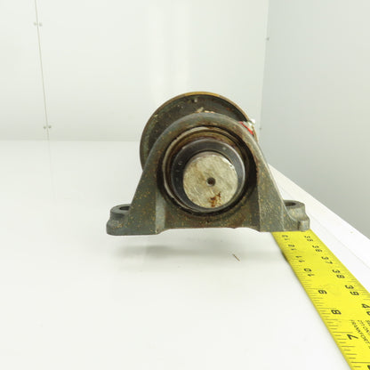 6" OD x 16-3/4" Crowned Face Conveyor Tail Drum Roller W/ Pillow Blocks