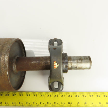 6" OD x 16-3/4" Crowned Face Conveyor Tail Drum Roller W/ Pillow Blocks