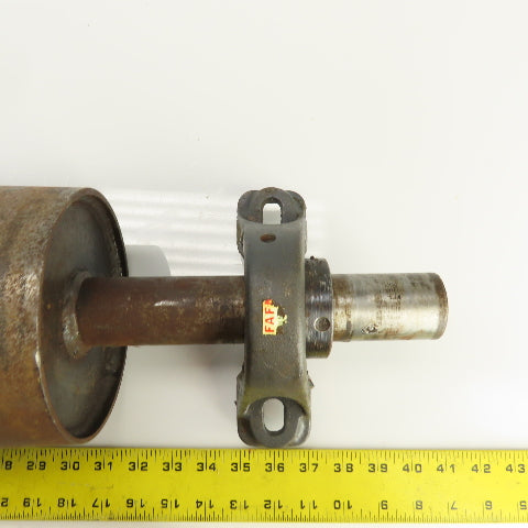 6" OD x 16-3/4" Crowned Face Conveyor Tail Drum Roller W/ Pillow Blocks