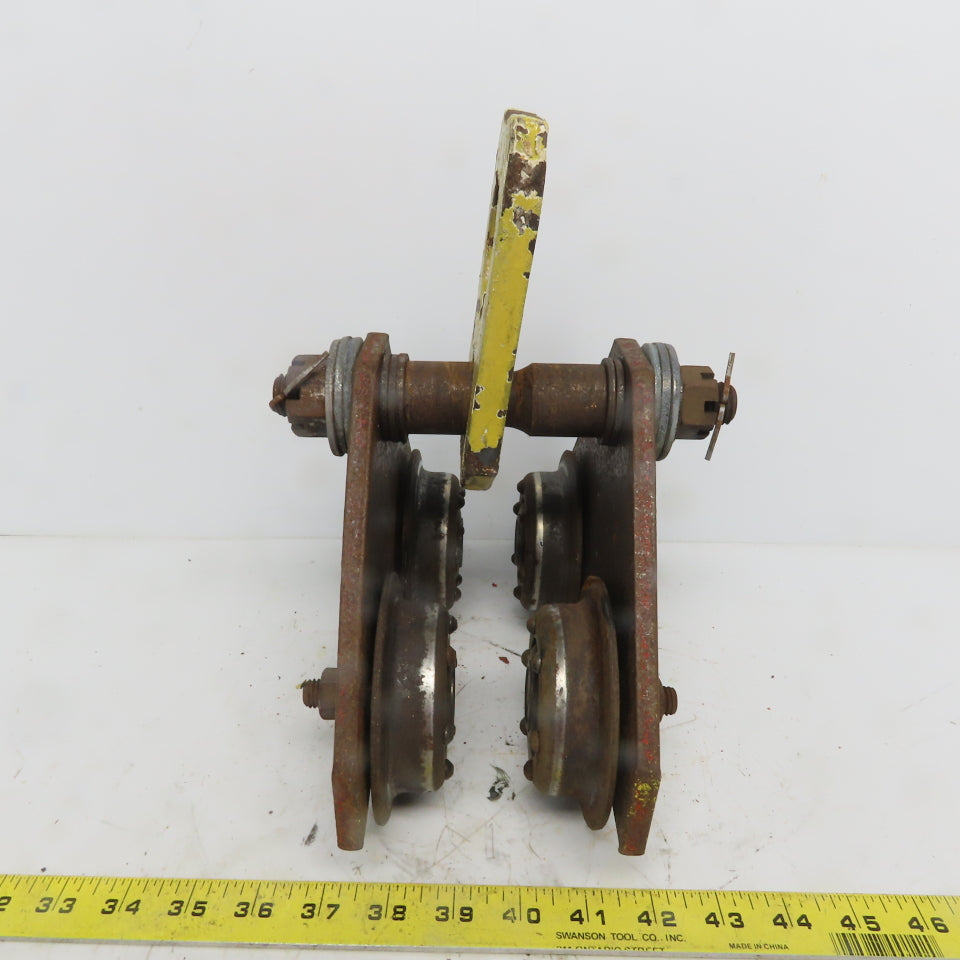 CM 1 Ton (2000lb) Manual Push-Pull Hoist Trolley 2 to 3" Beam