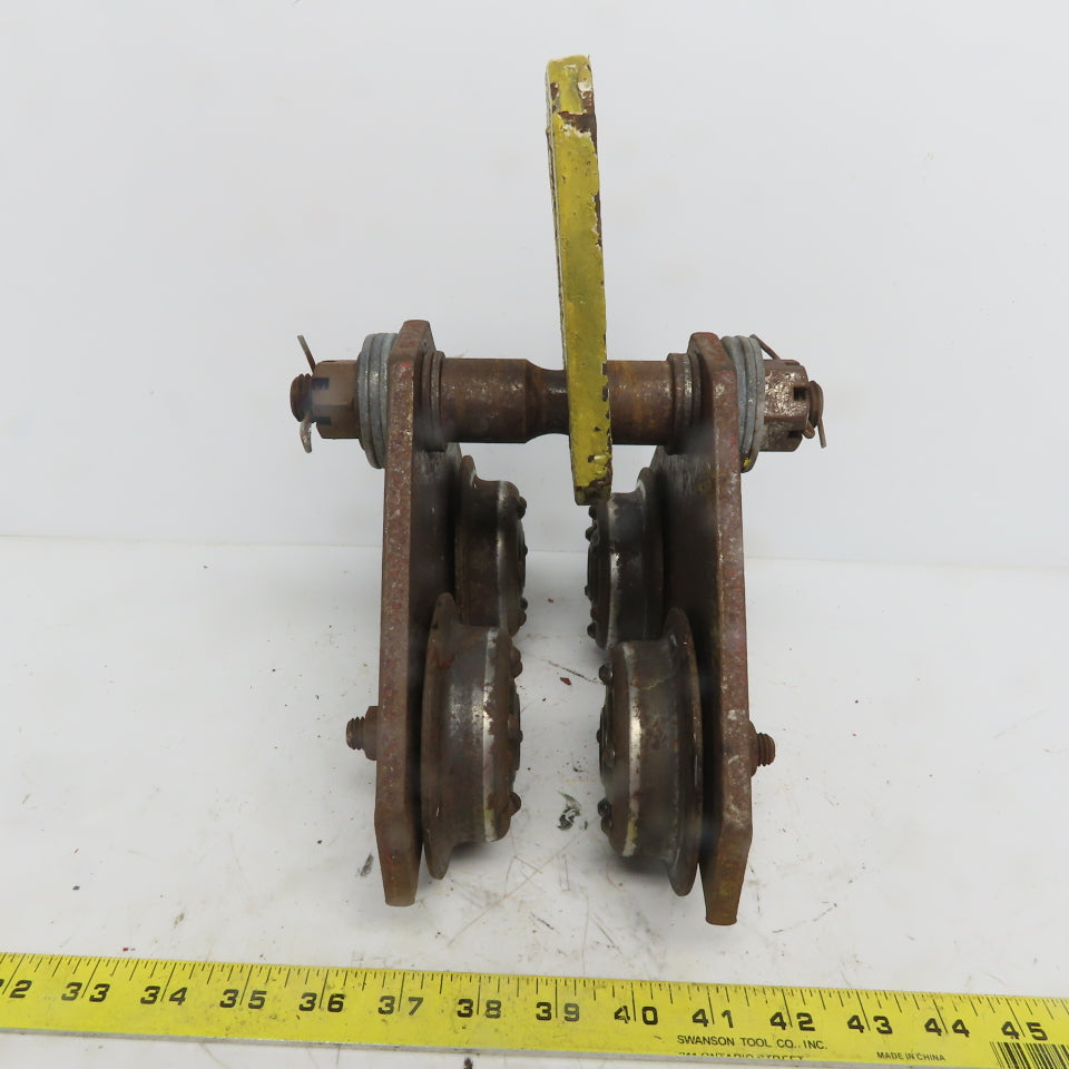 CM 1 Ton (2000lb) Manual Push-Pull Hoist Trolley 2 to 3" Beam