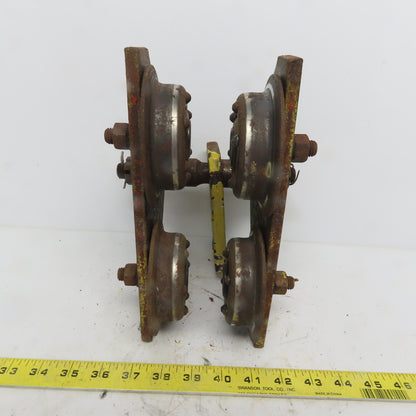 CM 1 Ton (2000lb) Manual Push-Pull Hoist Trolley 2 to 3" Beam