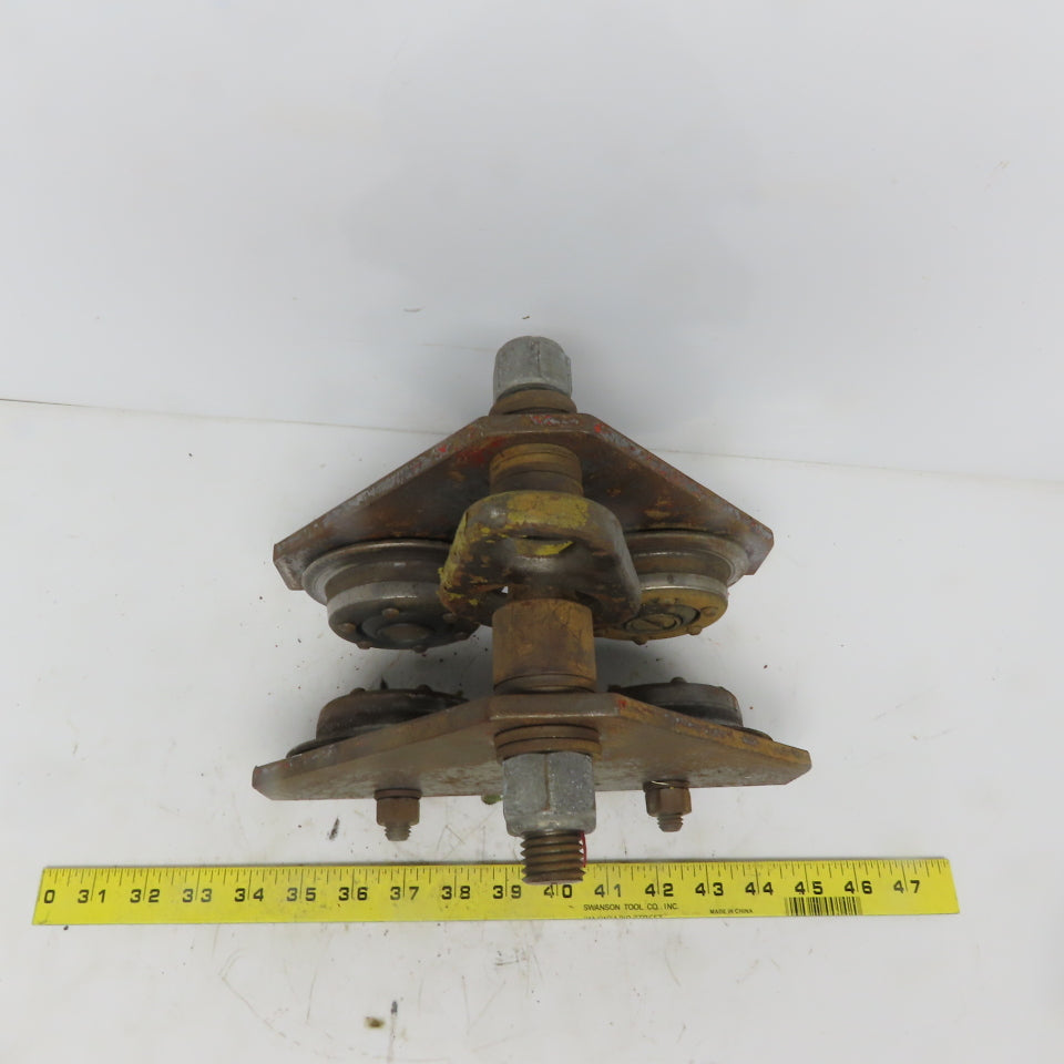 CM 1 Ton (2000lb) Manual Push-Pull Hoist Trolley 2 to 3" Beam