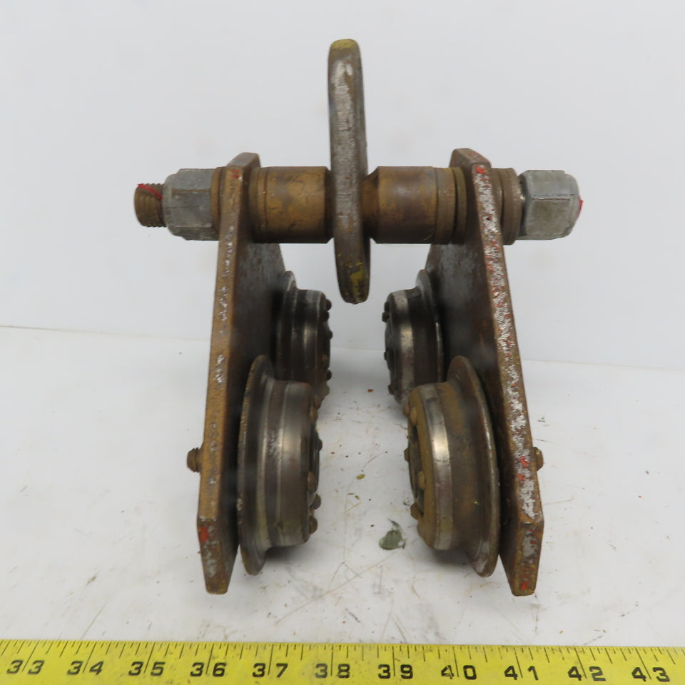 CM 1 Ton (2000lb) Manual Push-Pull Hoist Trolley 2 to 3" Beam