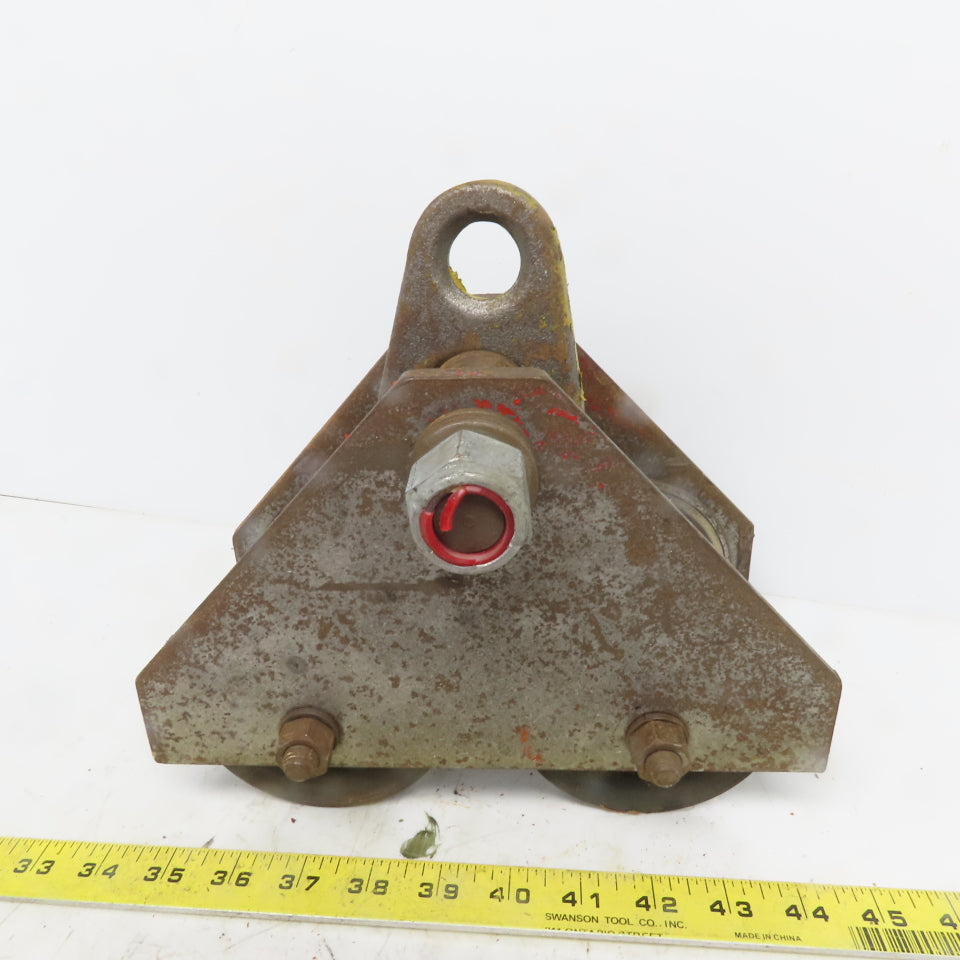 CM 1 Ton (2000lb) Manual Push-Pull Hoist Trolley 2 to 3" Beam