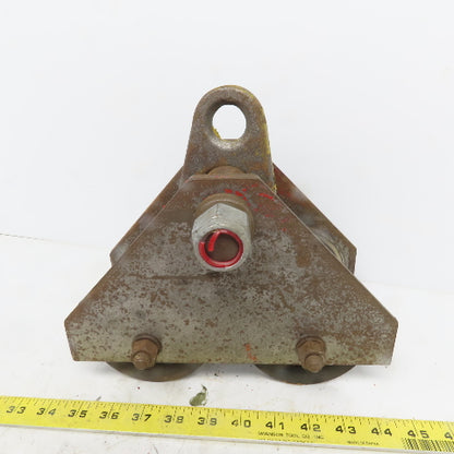 CM 1 Ton (2000lb) Manual Push-Pull Hoist Trolley 2 to 3" Beam