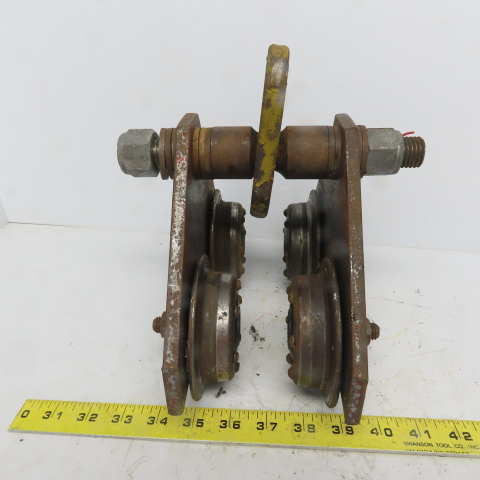CM 1 Ton (2000lb) Manual Push-Pull Hoist Trolley 2 to 3" Beam