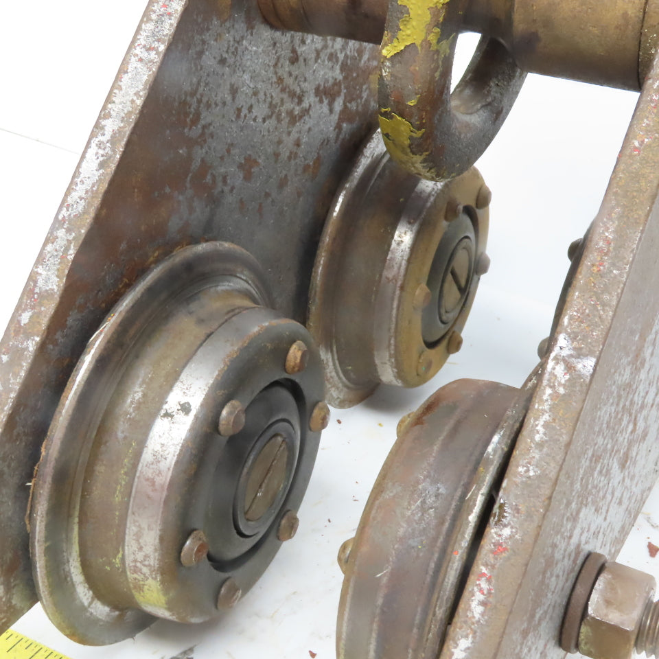 CM 1 Ton (2000lb) Manual Push-Pull Hoist Trolley 2 to 3" Beam